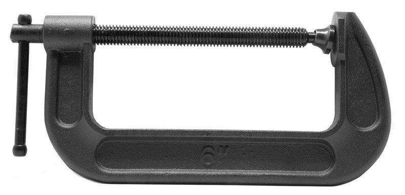 WEN CLC630 Heavy-Duty Cast Iron C-Clamps with 6-Inch Jaw Opening and 2.75-Inch Throat, 2 Pack - Image 3